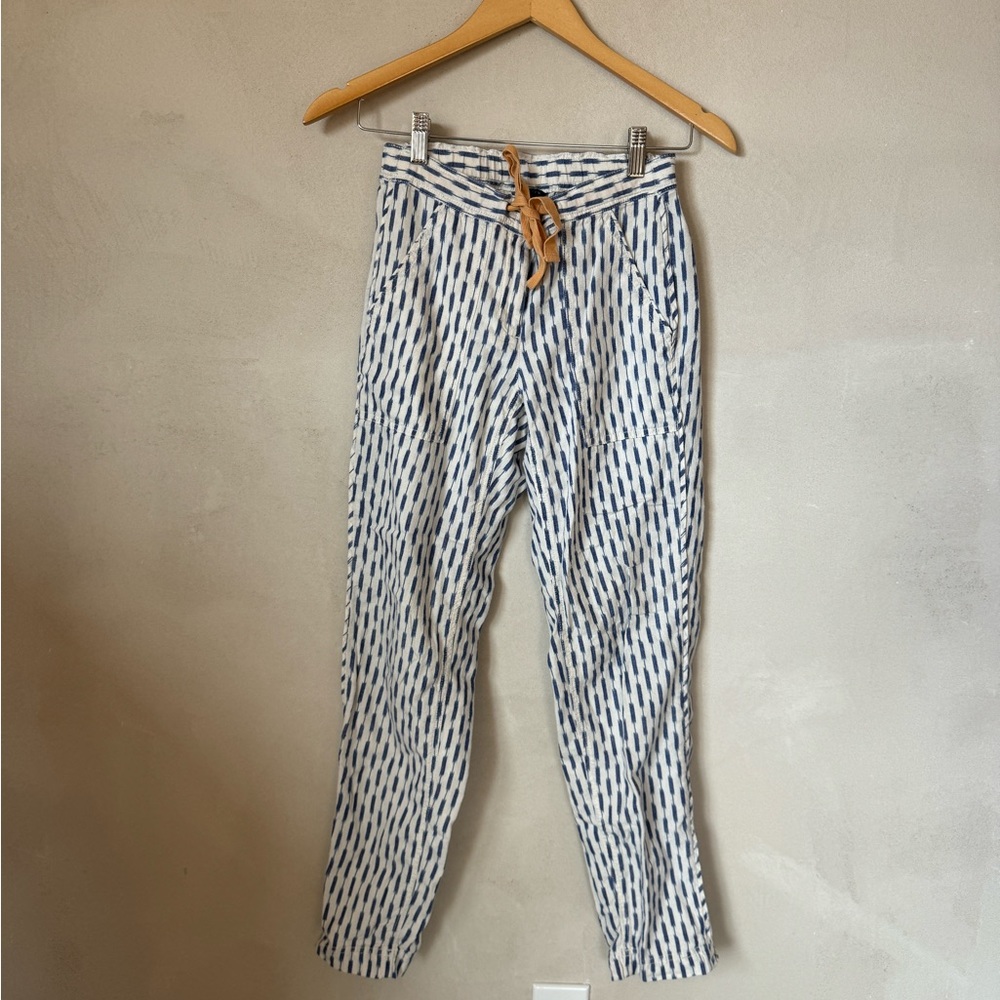 J Crew Ikat Cotton Pants - size 00